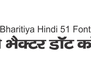 Bhartiya Hindi Font 053 free Download