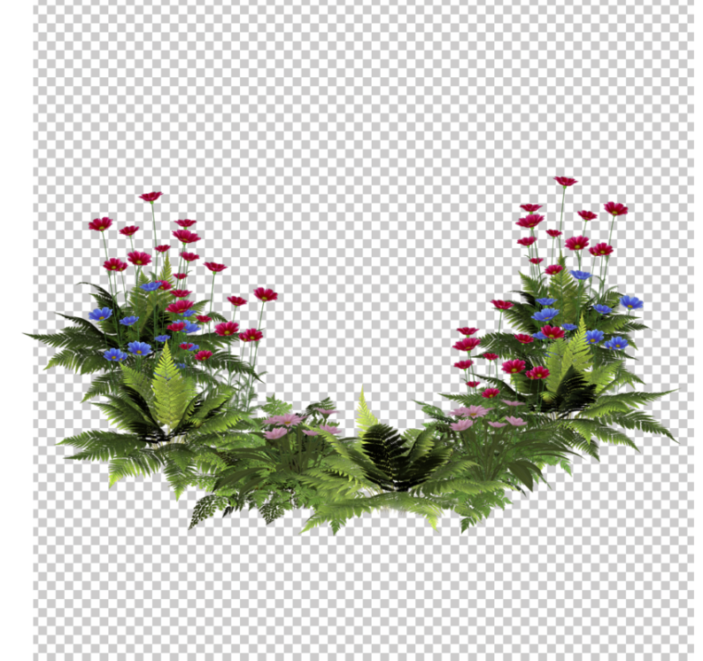 Bush-Plants-with-Flowers-PNG