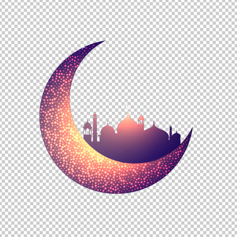 Creative-moon-and-glowing-mosque