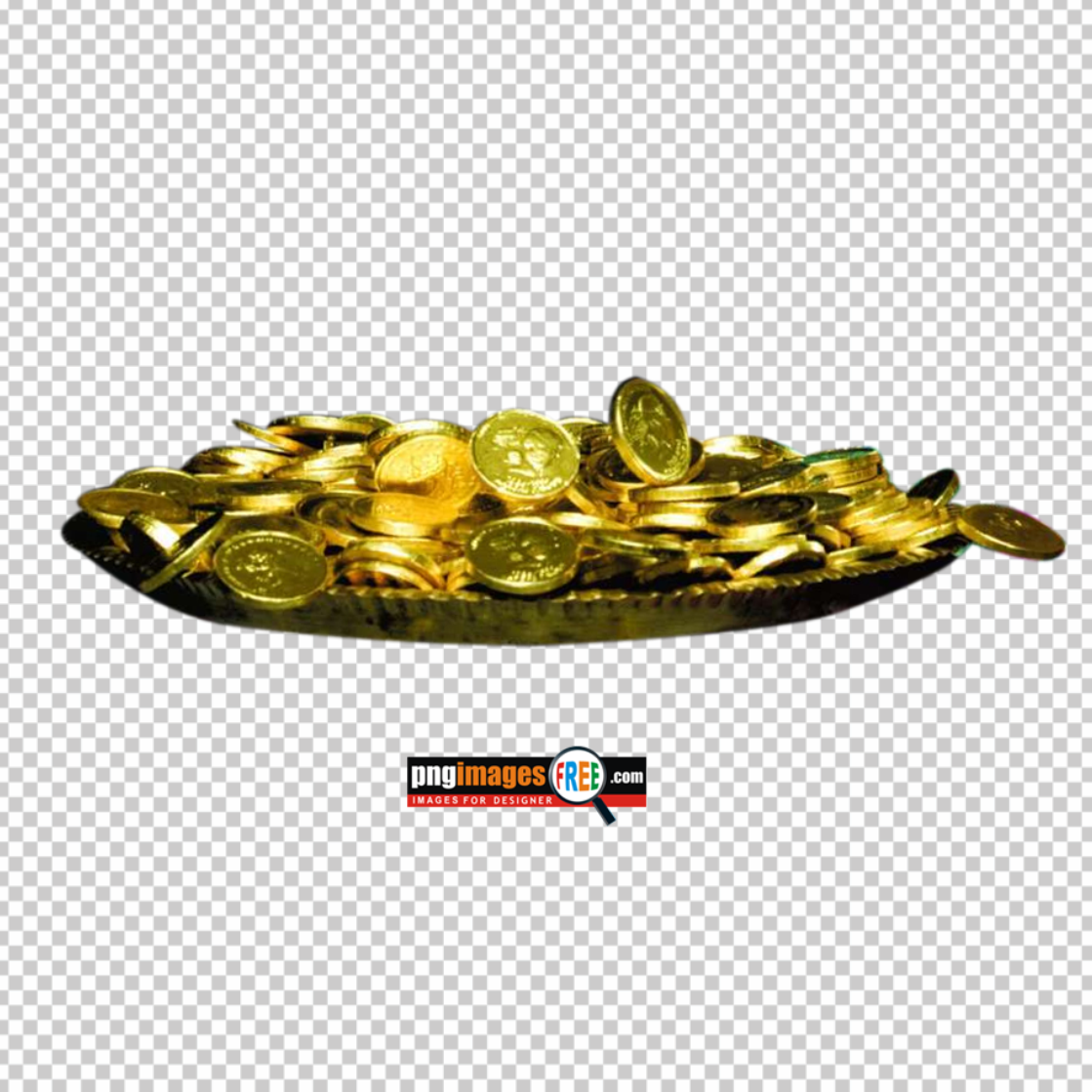 GOLD-Coin-in-Thali-PNG-HD-picture