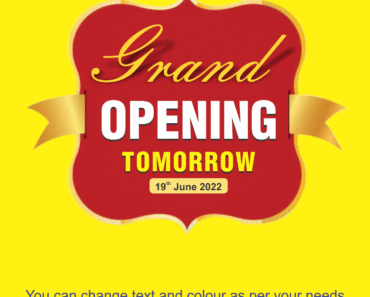 Grand Opening Free Vector