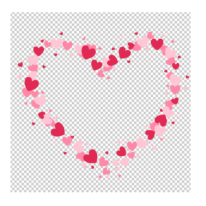 Heart-Cluster-Frame-PNG-HD