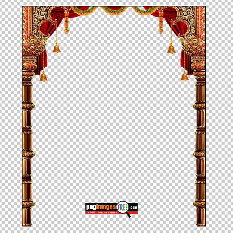 Hindu-Mandir-Frame-PNG-with-Pillar