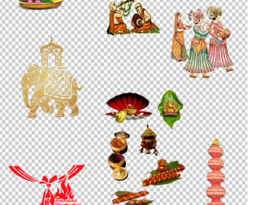 Indian Wedding Design Elements PNG FREE