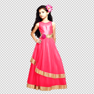 Kids-Indian-Dress-Model-PNG-Girl