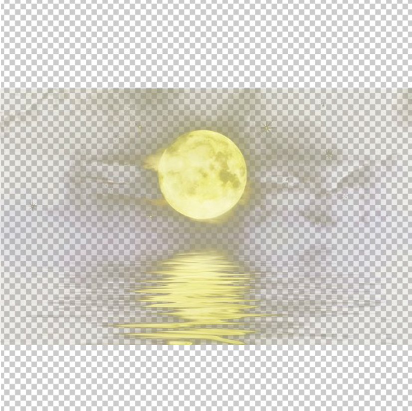 Yellow-Moon-with-water-shadow