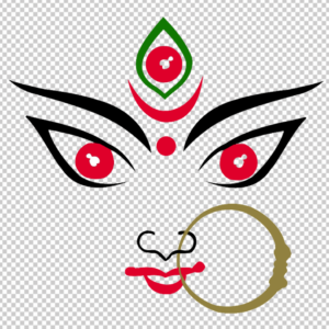 Navratri-Maa-Durga-Face-Vector-PNG