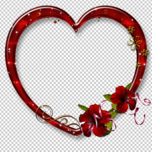 Red-heart-Dil-Border-frame-png