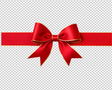 Ribbon Red PNG with Bow