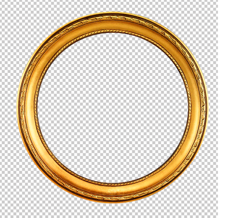 Round-Gold-Frame-PNG