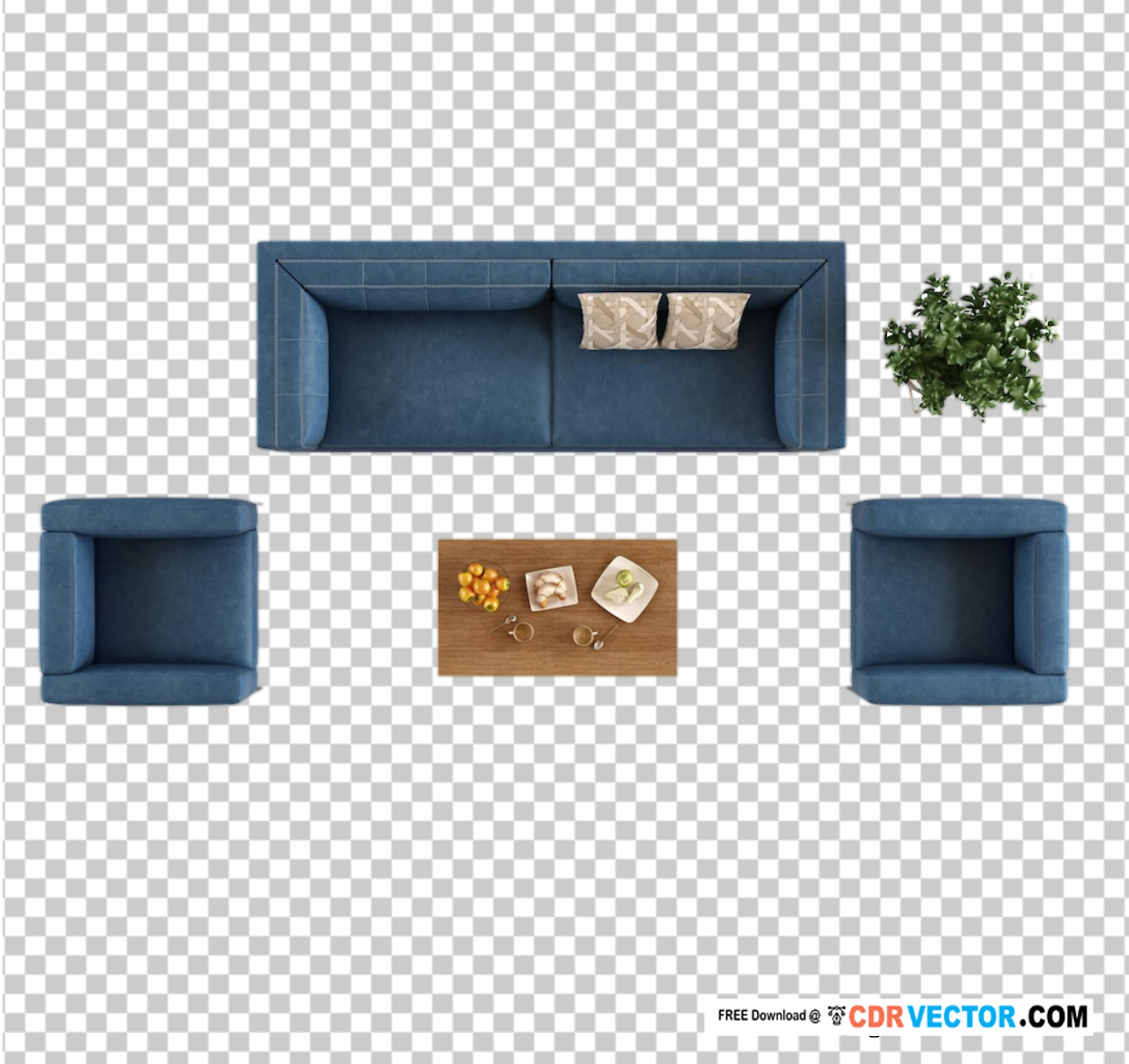 Sofa-Set-Top-View-PNG-Free-Download