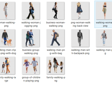 Walking People PNG