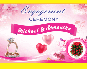 Wedding Engagement Banner Vector Wedding Engagement Banner Vector