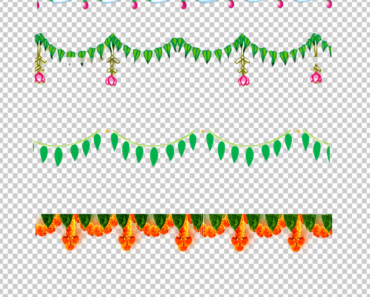 Wedding Garland Indian Border PNG Top Design