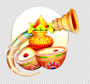 Wedding_clipart_png_Tabla-Kalash-Shehnai