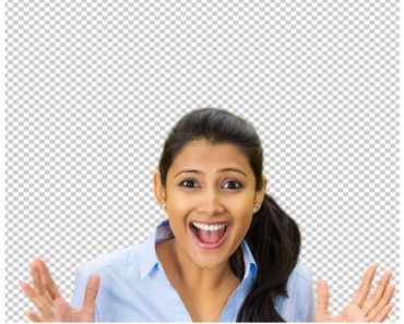 Indian Girl Surprise face PNG images FREE download