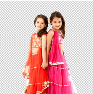 girls-kids-ethnic-wear-style-png-Transparent-image