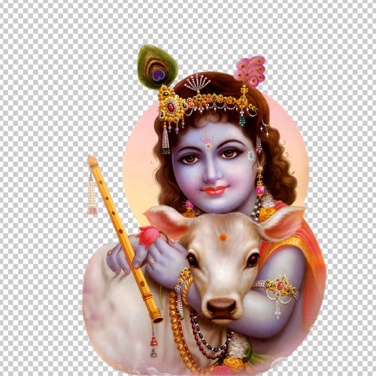 krishna_png_image-with-calf