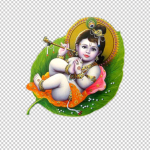 krishna_png_on-leaf