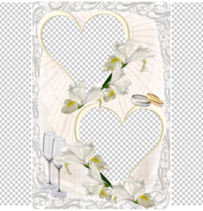 vertical-light-colour-heart-wedding-frame